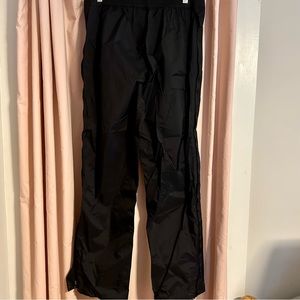 MARMOT Black Rain Pants with Full Side Zips